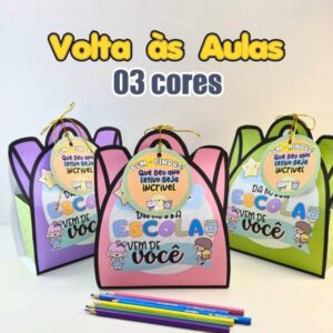 🎒 Mochila Volta às Aulas — 3 Cores