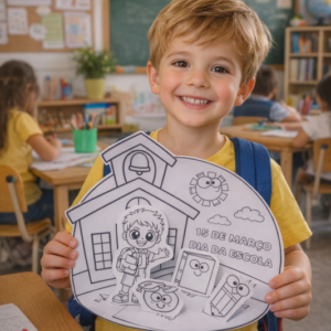 ATIVIDADE INTERATIVA 3D – DIA DA ESCOLA ✨🏫