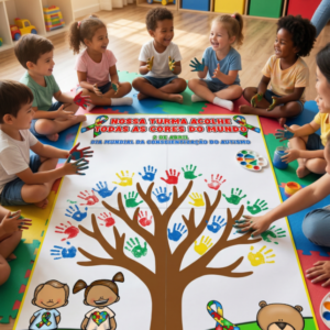 ❤️🧩 Painel Interativo + Folhinha A4 – Conscientização Do Autismo 🧩💙