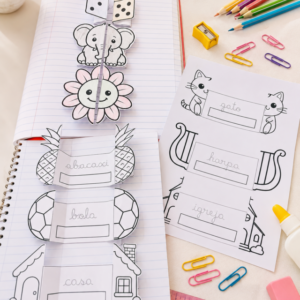 ✏️📚 Atividades Interativas Treinando Palavrinhas Cursivas📚