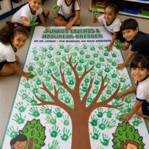 🌱💚 PAINEL INTERATIVO + FOLHINHA A4 — JUNTOS FAZEMOS A NATUREZA CRESCER 💚🌱