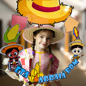 Decoração para bambolê tema Festa Junina