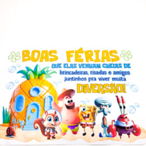 Painel Férias Bob Esponja