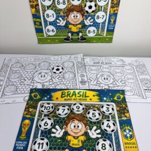 ⚽ ATIVIDADES DE ADIÇÃO E SUBTRAÇÃO – TEMA BRASIL ⚽