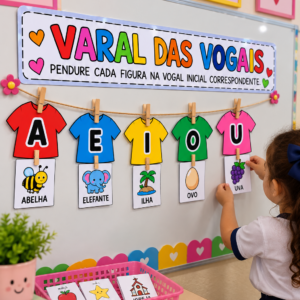 🔤🌈 VARAL DAS VOGAIS