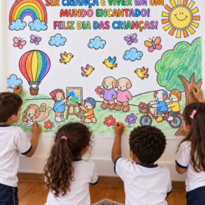 🎨✨ 3 PAINÉIS PARA COLORIR E UMA TURMA INTEIRA PARA DEIXAR TUDO CHEIO DE COR! 🌈