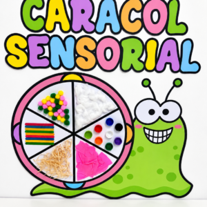 Painel Caracol Sensorial – Explorando Texturas 🐌✋