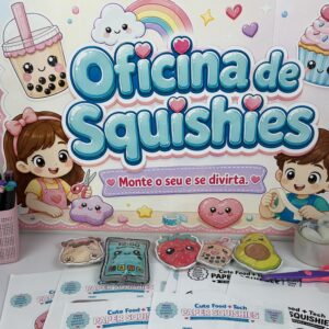 Oficina de Squishies – Atividade Criativa para Colorir e Montar 🎨✨